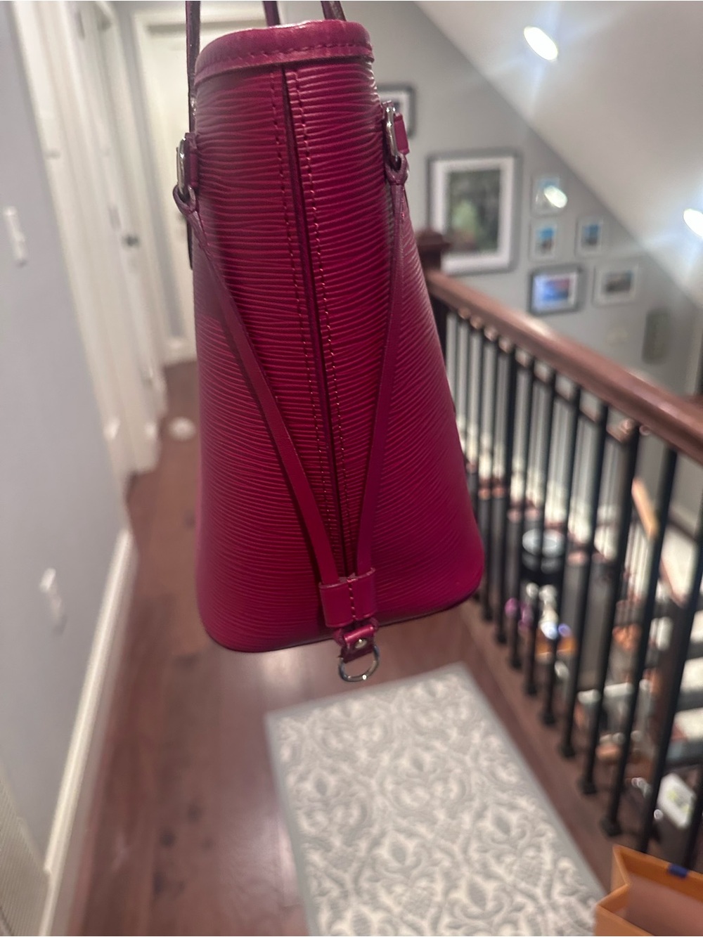 Louis Vuitton Fushia Epi never full Tote pm size - RARE - Picture 7 of 7